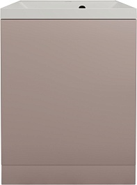 Style Line Тумба с кварцевой раковиной жасмин Моно 50 санд пудровый – фотография-1